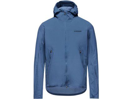 283404 gore fernflow hooded windbreaker mens cargo blue l